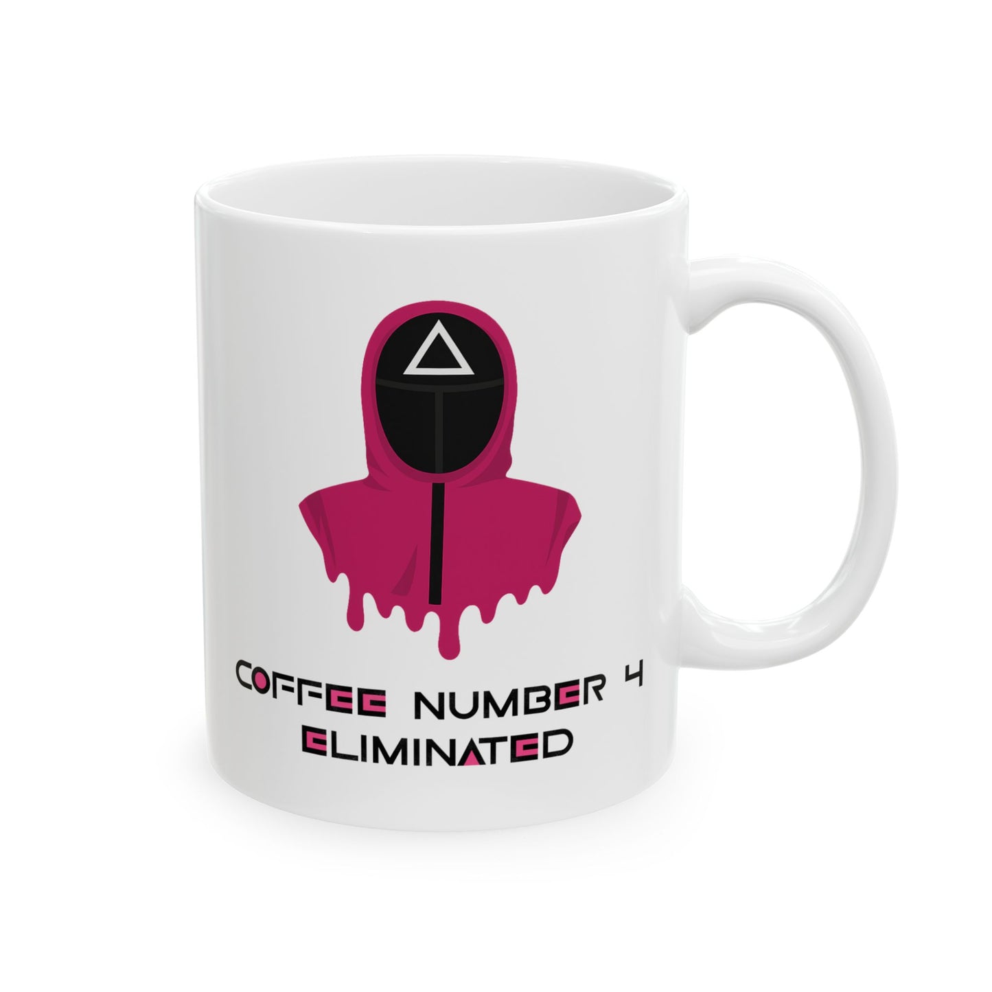 Squid Game Pink Guard Ceramic Mug, (11oz, 15oz)