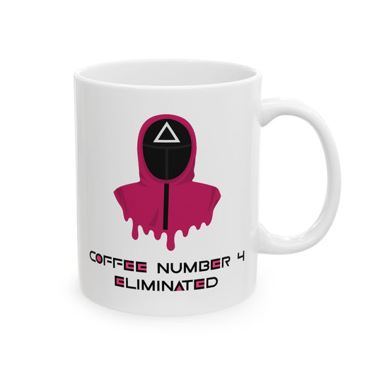 Squid Game Pink Guard Ceramic Mug, (11oz, 15oz)