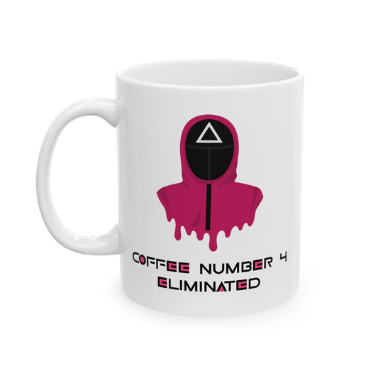 Squid Game Pink Guard Ceramic Mug, (11oz, 15oz)